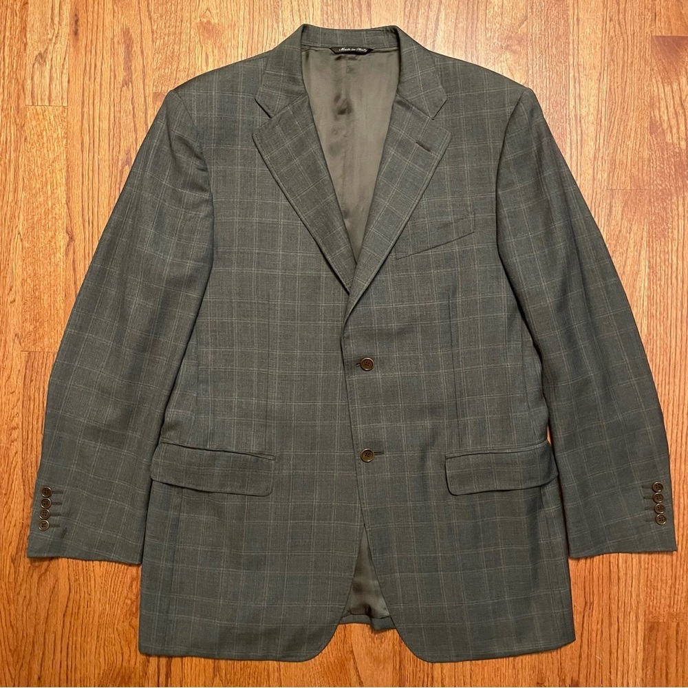 Canali for Saks Fifth Avenue Super 120’s wool single breasted suit size 42R - Picture 3 of 16